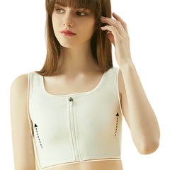 Ice Silk Front Closure Compression Bra for Breast Reduction