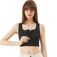 Ice Silk Front Closure Compression Bra for Breast Reduction