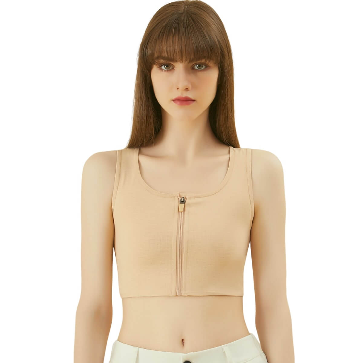 Ice Silk Front Closure Compression Bra for Breast Reduction