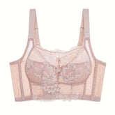 Lace Bralette Minimizer Full Cup Wireless Bra