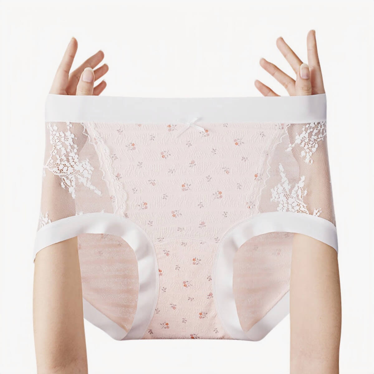 Lace Floral Cotton Women's Briefs 4-Pack 40-100kg