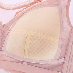 Lace Plus Size Full Cup Bra B-E Cup, Anti-exposure minimizer, Everyday anti-sagging bra