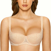 Lace Push Up Balconette Bra