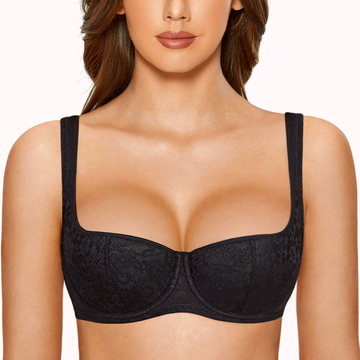 Lace Push Up Balconette Bra
