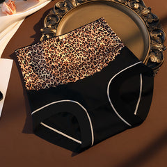 Leopard Print High Cut Silk Panty Brief