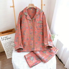 Long Sleeved Cozy Loungewear Women Set 2 Piece