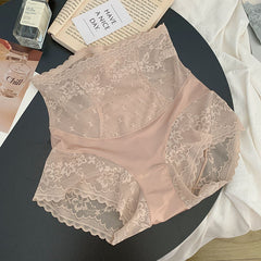 Luxurious Tummy-control Floral Lace Brief Panties