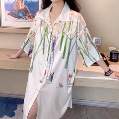 Luxury Plus Size Satin Nightdress