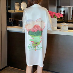 Luxury Plus Size Satin Nightdress