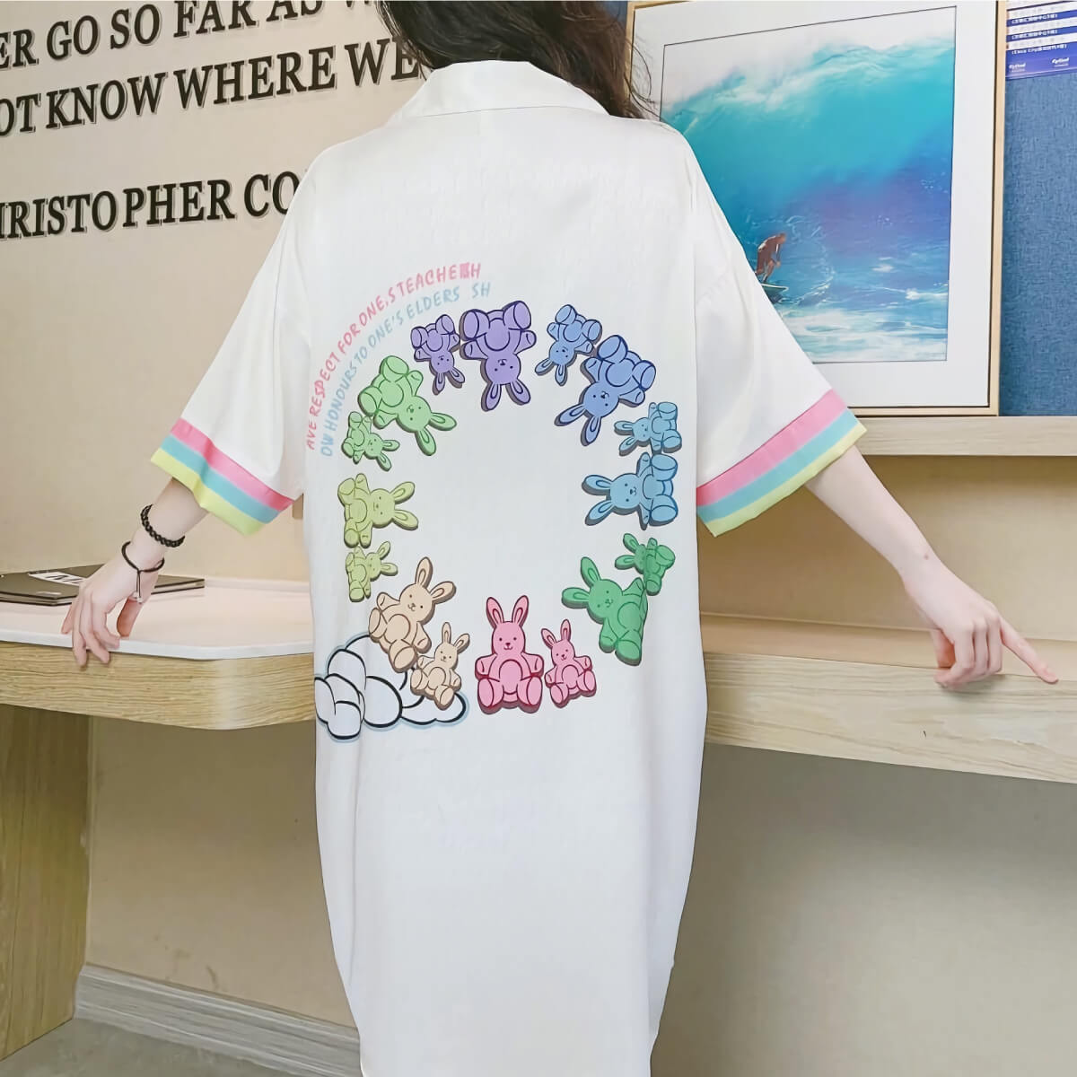 Luxury Plus Size Satin Nightdress