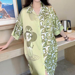 Luxury Plus Size Satin Nightdress