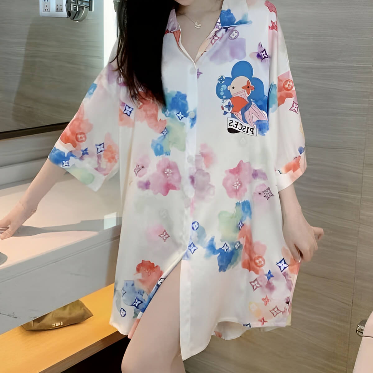 Luxury Satin Nightshirt for Women