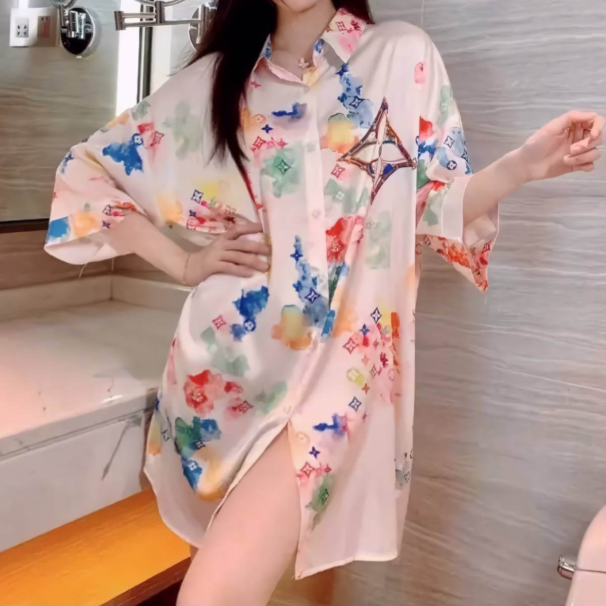 Luxury Satin Nightshirt for Women