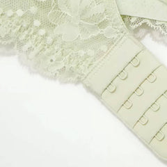 Minimizer Underwire Green Lace Bra