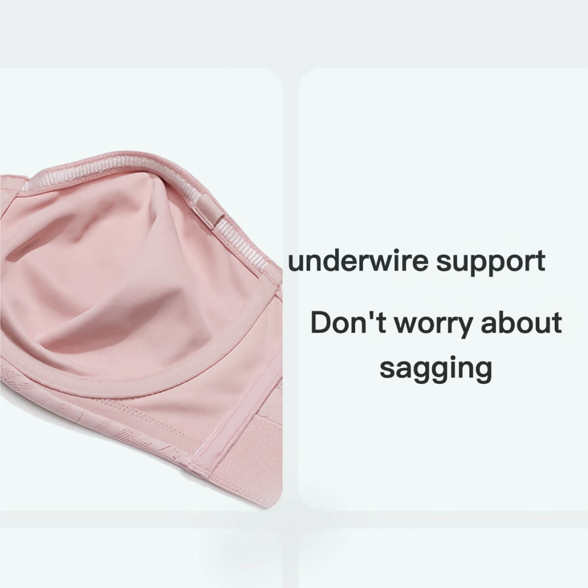 Non-Slip Strapless Bra for Heavy Bust | Uplift & Minimizing Support for C+ Cups