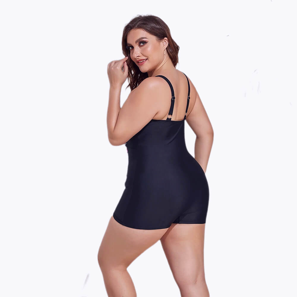 One Piece Plus Size Push Up Swimsuit