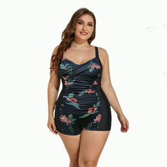 One Piece Plus Size Push Up Swimsuit
