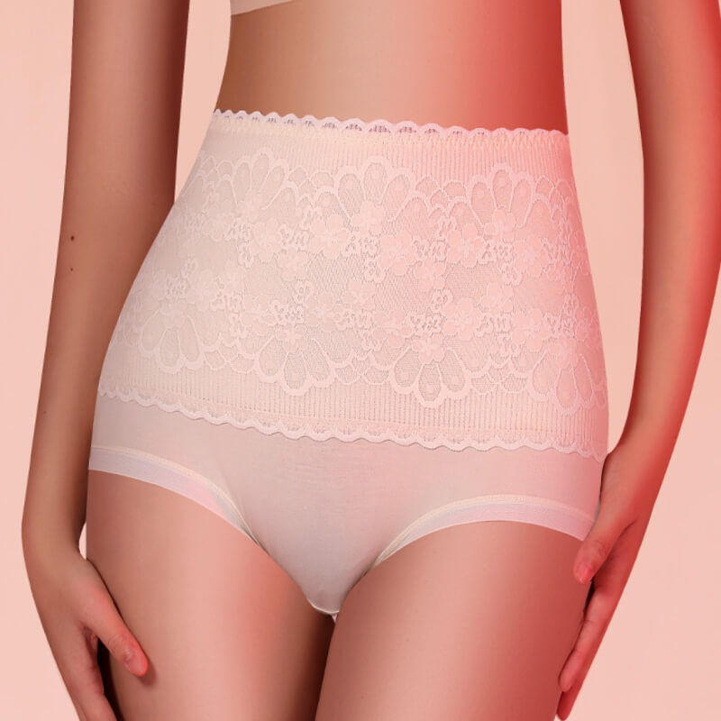 Plus Size High Cut Warm Antibacterial Panty Brief 11