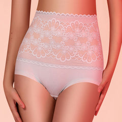 Plus Size High Cut Warm Antibacterial Panty Brief 11