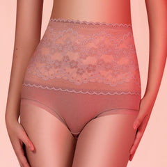 Plus Size High Cut Warm Antibacterial Panty Brief 11