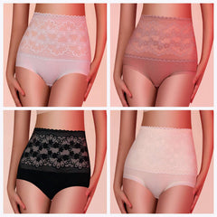 Plus Size High Cut Warm Antibacterial Panty Brief 11