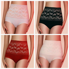 Plus Size High Cut Warm Antibacterial Panty Brief 11