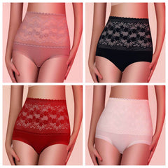 Plus Size High Cut Warm Antibacterial Panty Brief 11