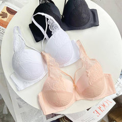 Plus Size Lace Support Bra - Thin Cup, Lift & Smoothing Fit
