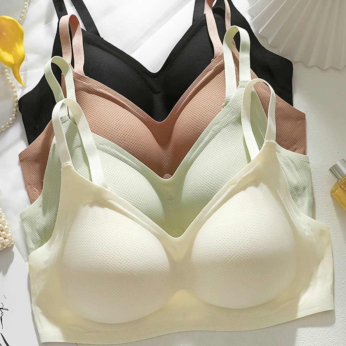Plus Size Seamless Wire Free Lift Minimizer Bra