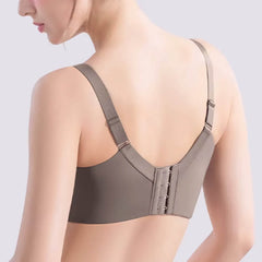 Plus Size Underwire Push - Up Bra with Wide Shoulder Straps