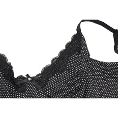 Fashion Polka Dot Women's Push Up Plus size Bra
