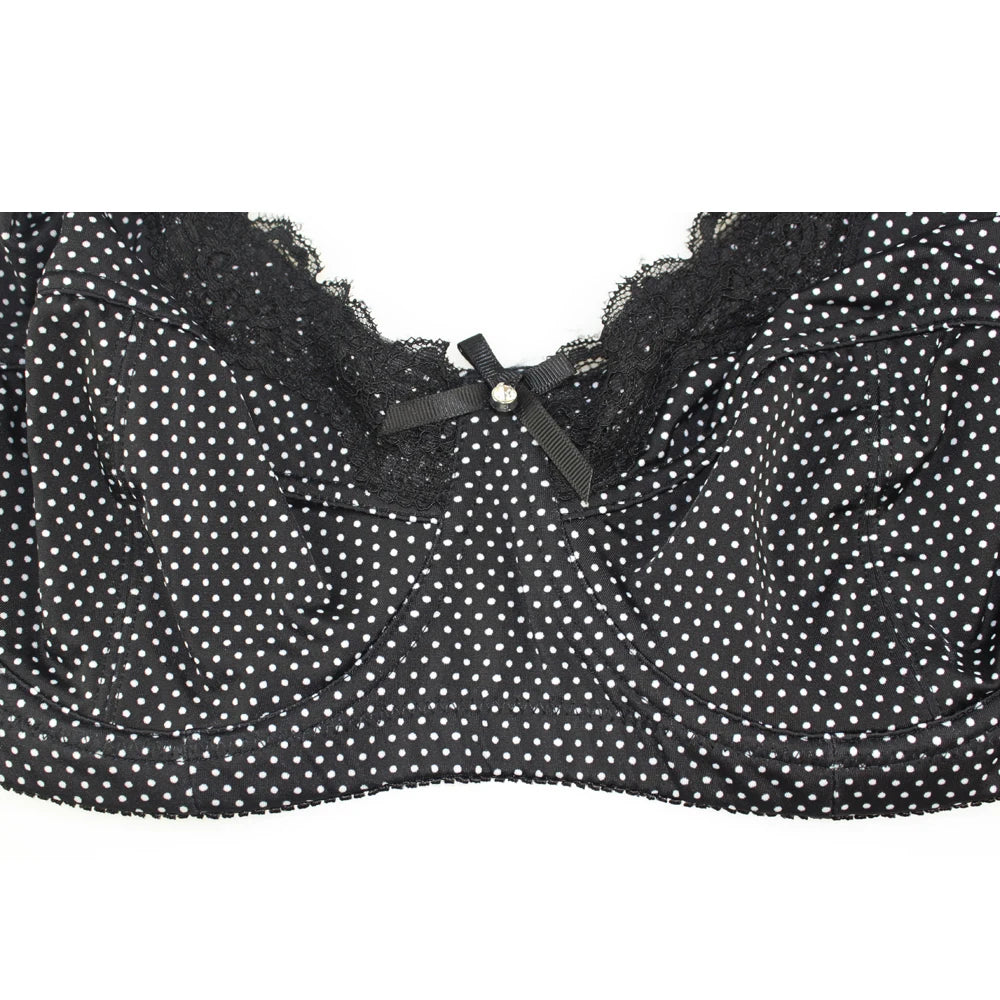 Fashion Polka Dot Women's Push Up Plus size Bra