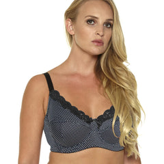 Fashion Polka Dot Women's Push Up Plus size Bra