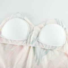 Satin Floral Cami Nightgown Set