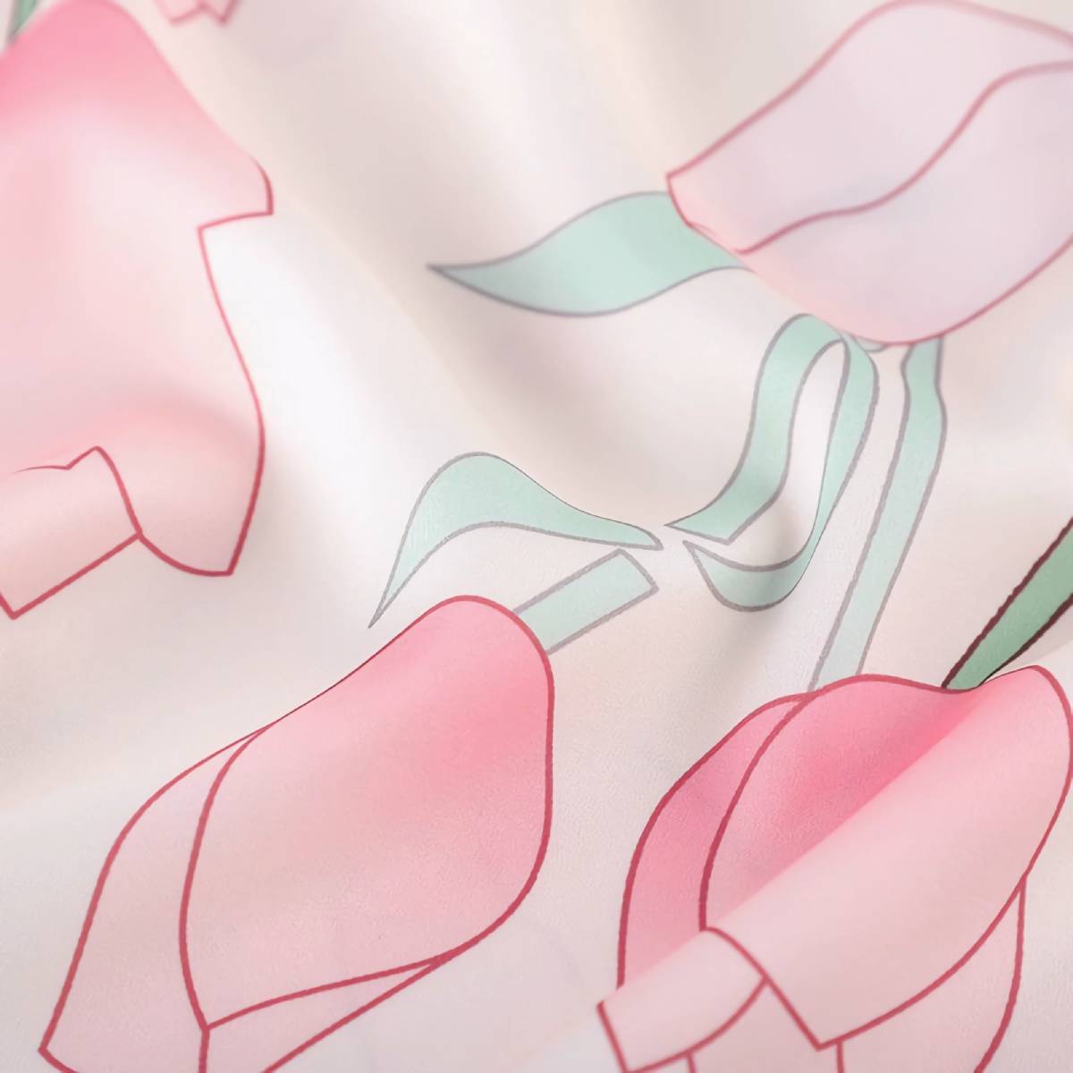 Satin Floral Cami Nightgown Set