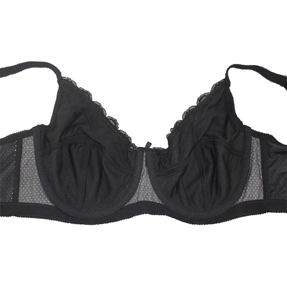 Fashion Polka Dot Women's Push Up Plus size Bra