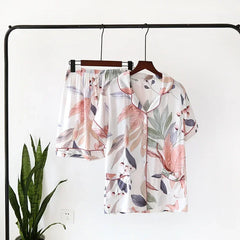 100% Viscose Short-sleeved Plus Size Sleepwear Nightwear