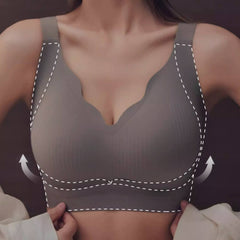 Seamless No Underwire Sports Bra for Larger Breast