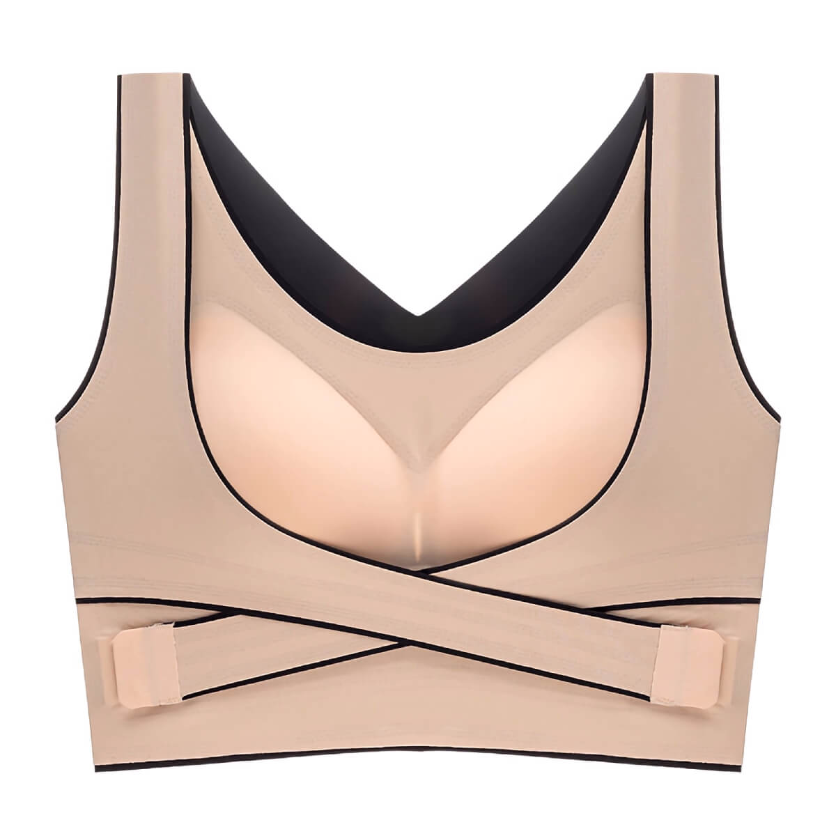 Seamless Push Up Bandeau Sports Bra