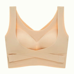 Seamless Push Up Bandeau Sports Bra