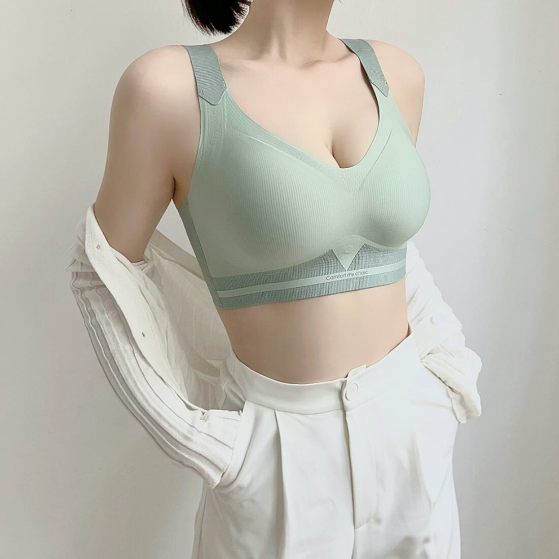 Seamless Wire Free Minimizer Bra for Large Breast