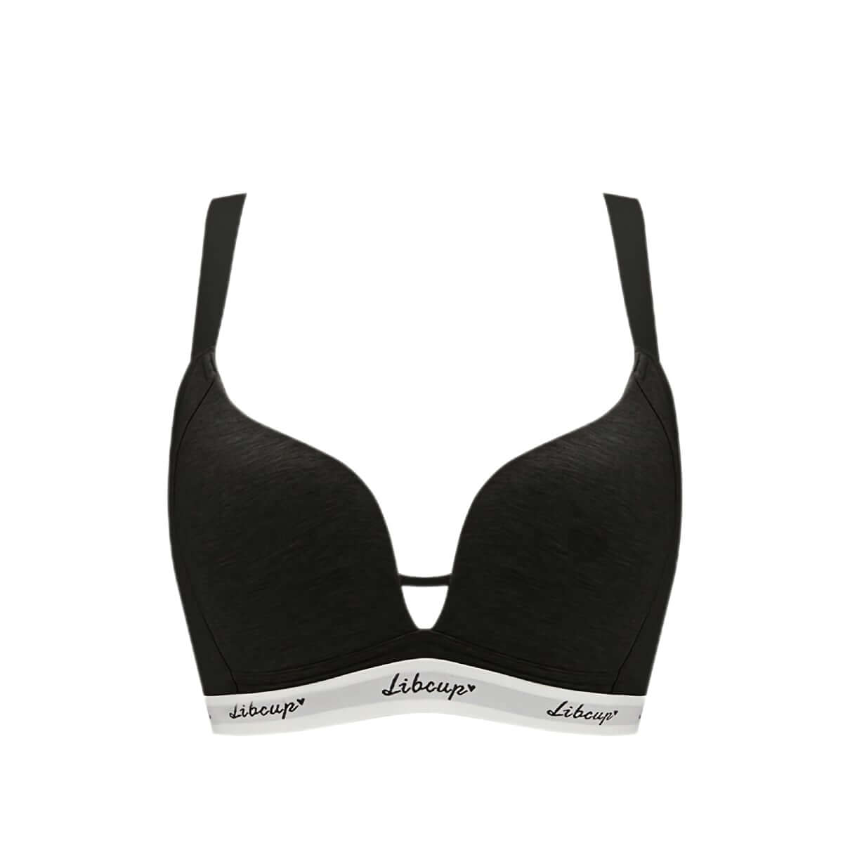 Seamless Wireless Minimizing Large Size Deep V Triangle Cup Bra