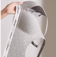 Seamless Wireless Minimizing Large Size Deep V Triangle Cup Bra