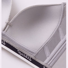 Seamless Wireless Minimizing Large Size Deep V Triangle Cup Bra