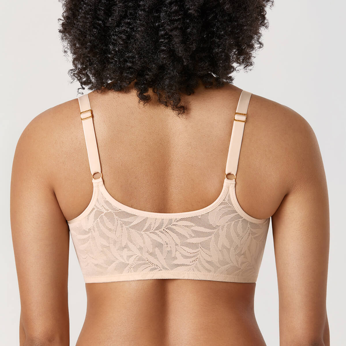 Sexy Front Closure Plus Size Unlined Floral Lace Bras