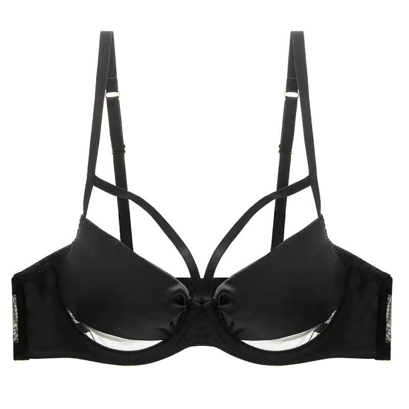 Sexy Lace Glossy Comfortable Push Up Bra C D E Cup