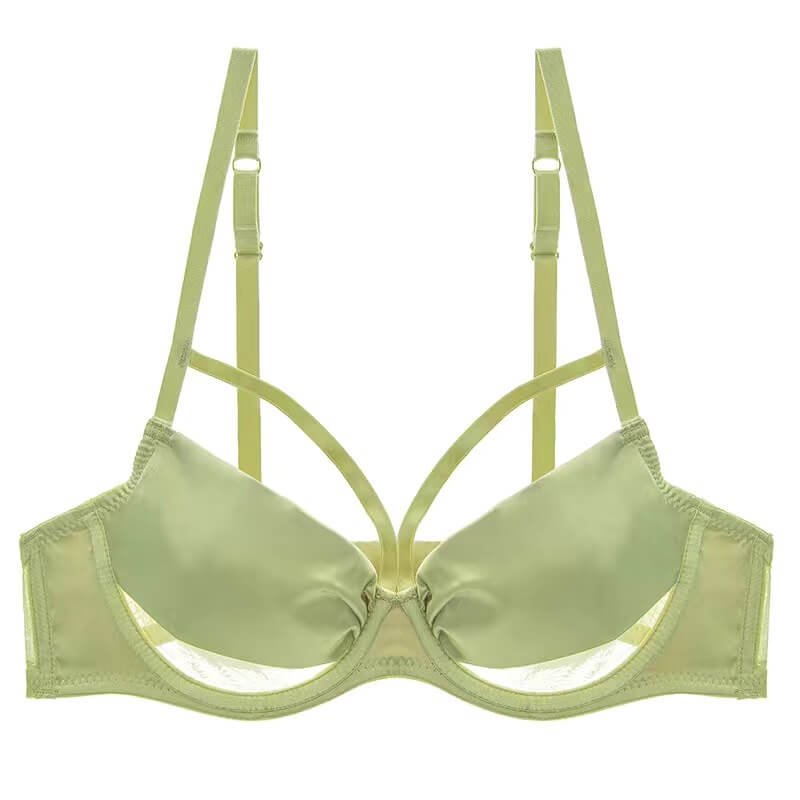 Sexy Lace Glossy Comfortable Push Up Bra C D E Cup