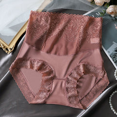Sexy Lace High Waist Seamless Panty Brief