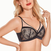 Sexy Plus Size Sheer Lace Bra