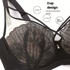 Summer Free Black Lace E Cup Bra